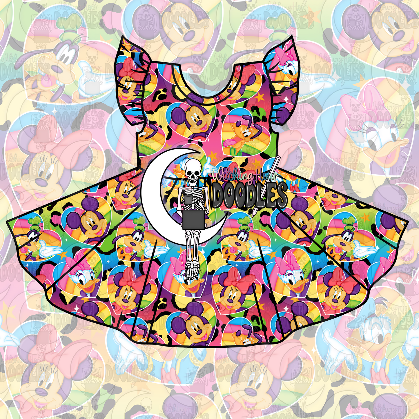 LF Mouse and Friends Rainbow 1 (Seamless)