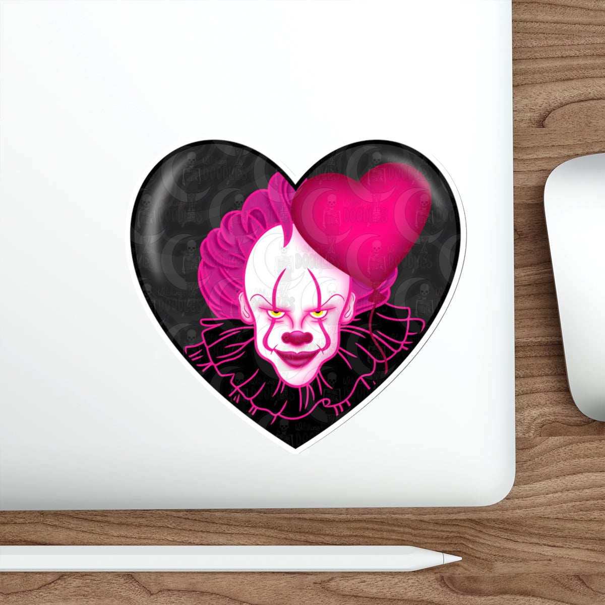 Pennywise Heart Die-Cut Sticker