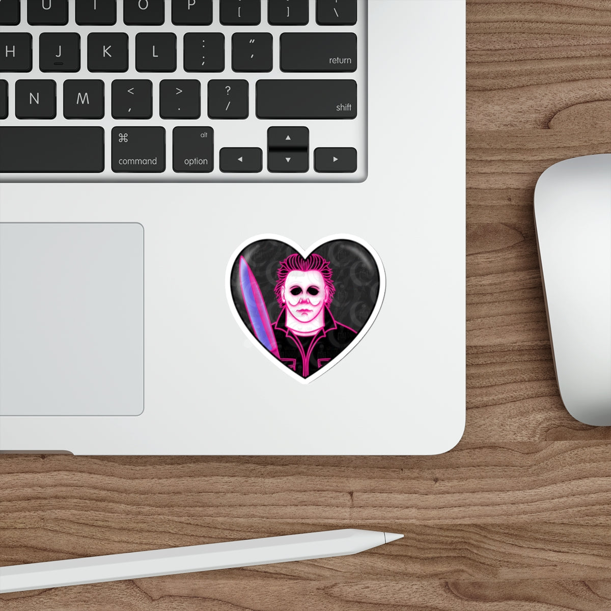 Michael Myers Heart Die-Cut Sticker