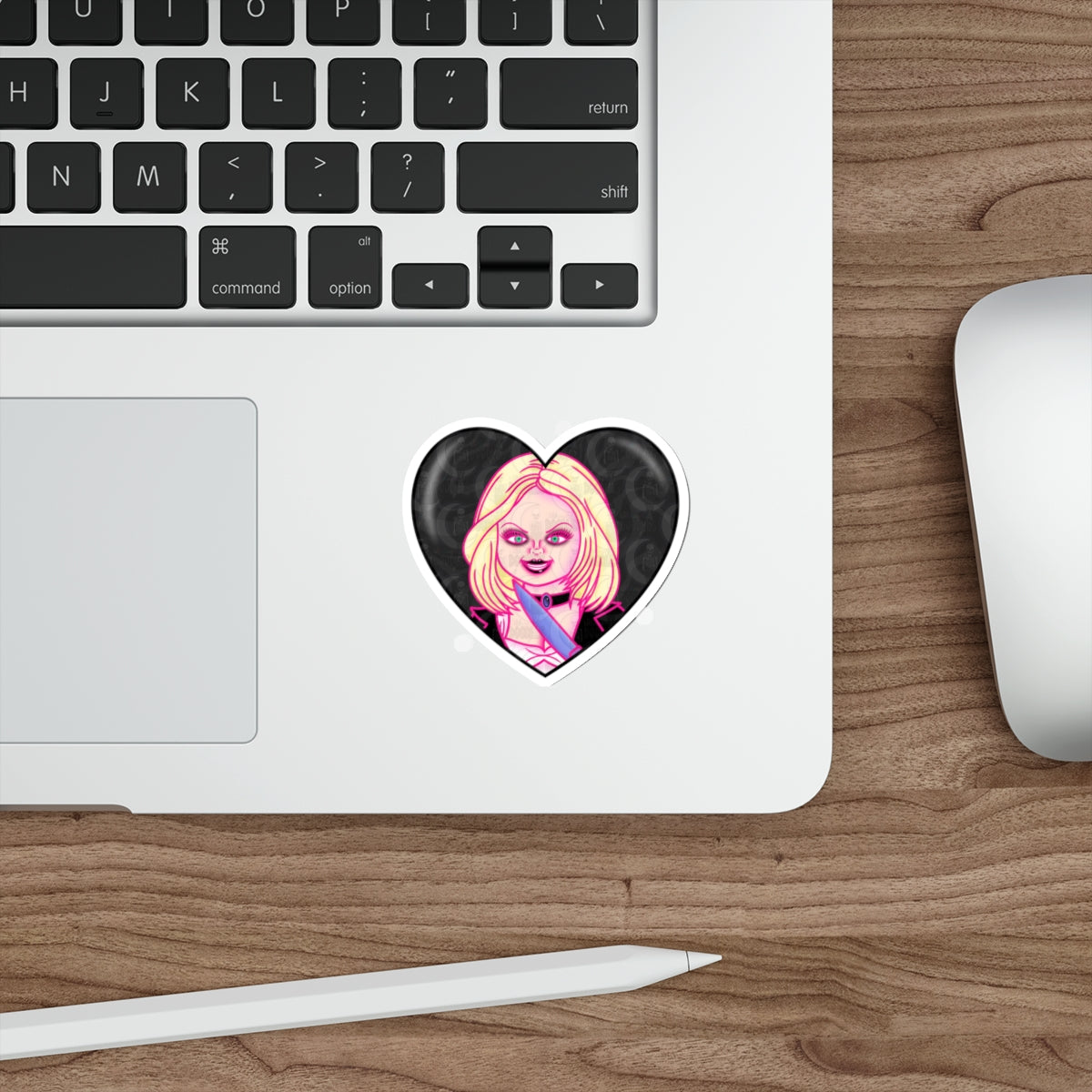 Bride of Chucky Heart Die-Cut Sticker