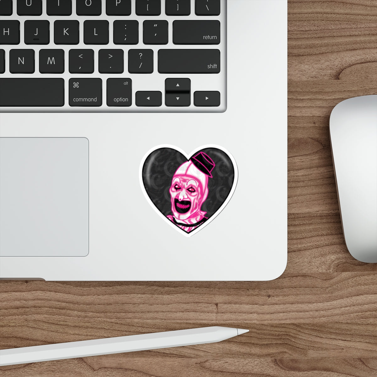 Terrifier Heart Die-Cut Sticker