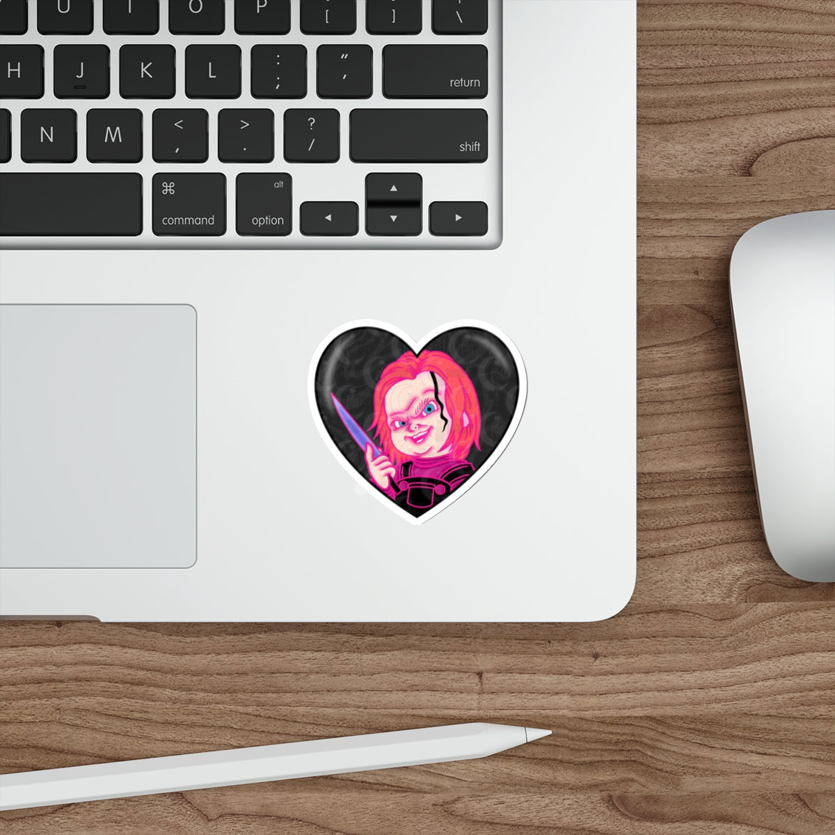 Chucky Heart Die-Cut Sticker