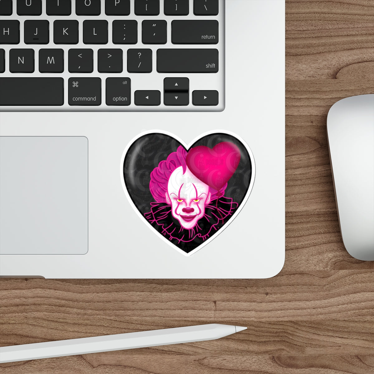 Pennywise Heart Die-Cut Sticker