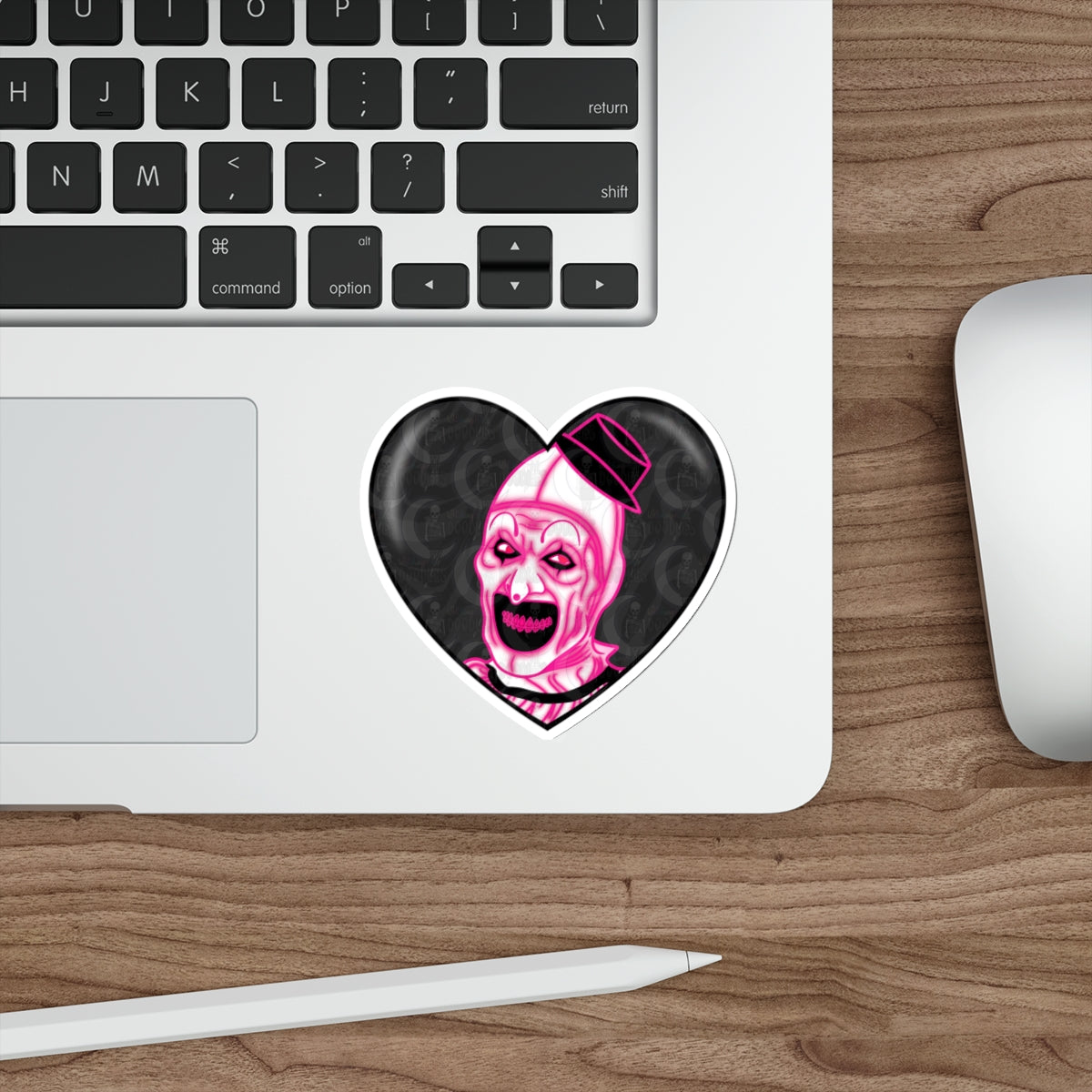 Terrifier Heart Die-Cut Sticker