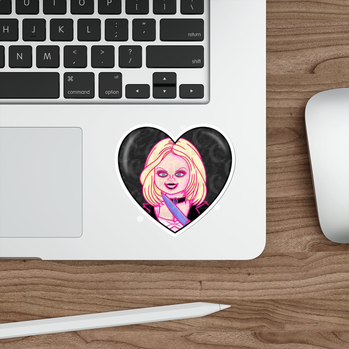 Bride of Chucky Heart Die-Cut Sticker