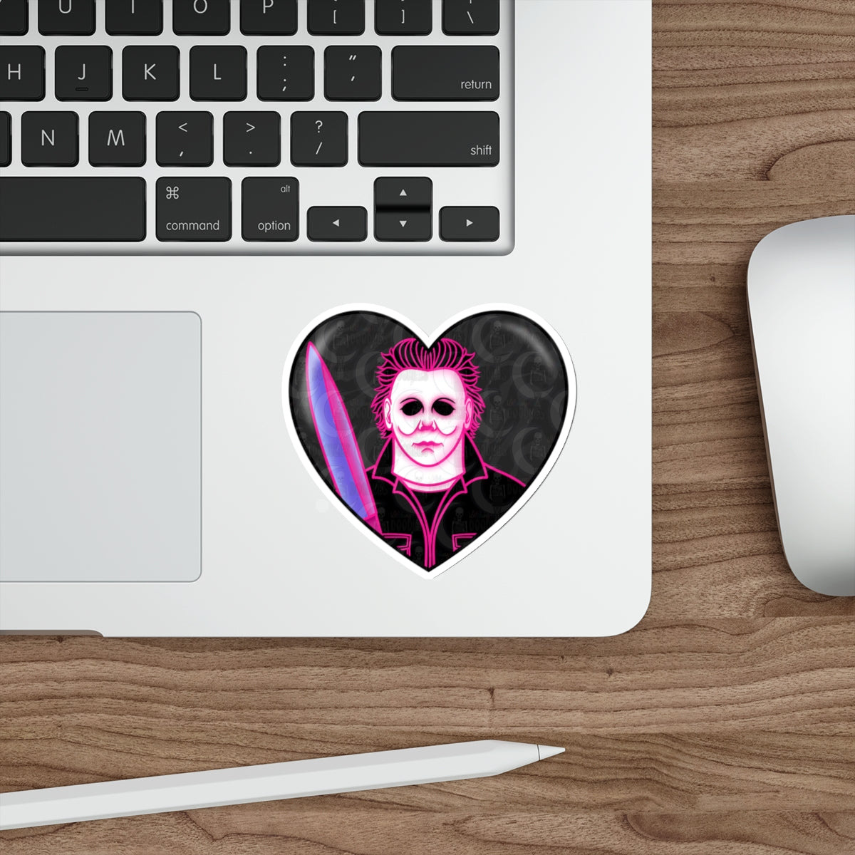 Michael Myers Heart Die-Cut Sticker