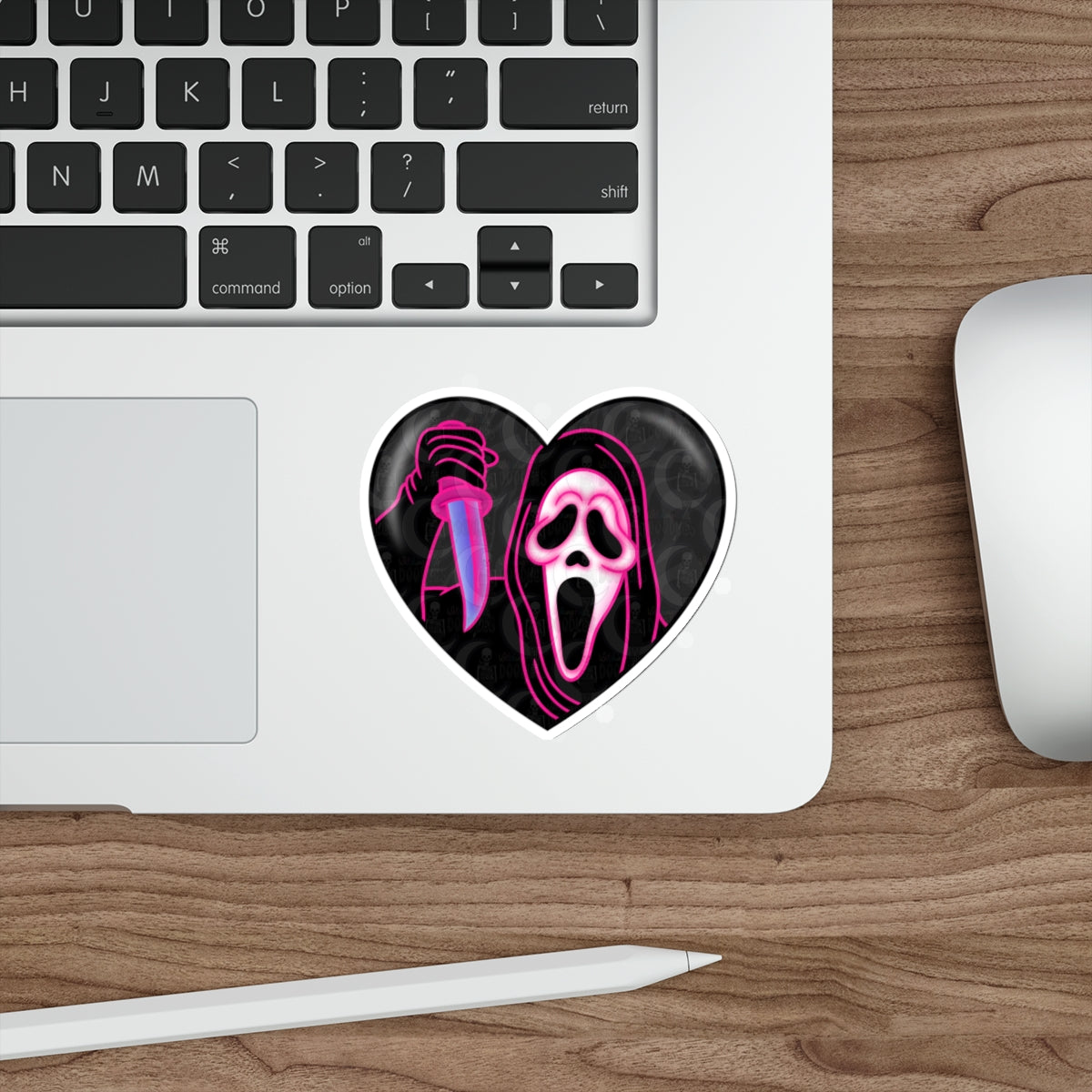 Ghostface Heart Die-Cut Sticker