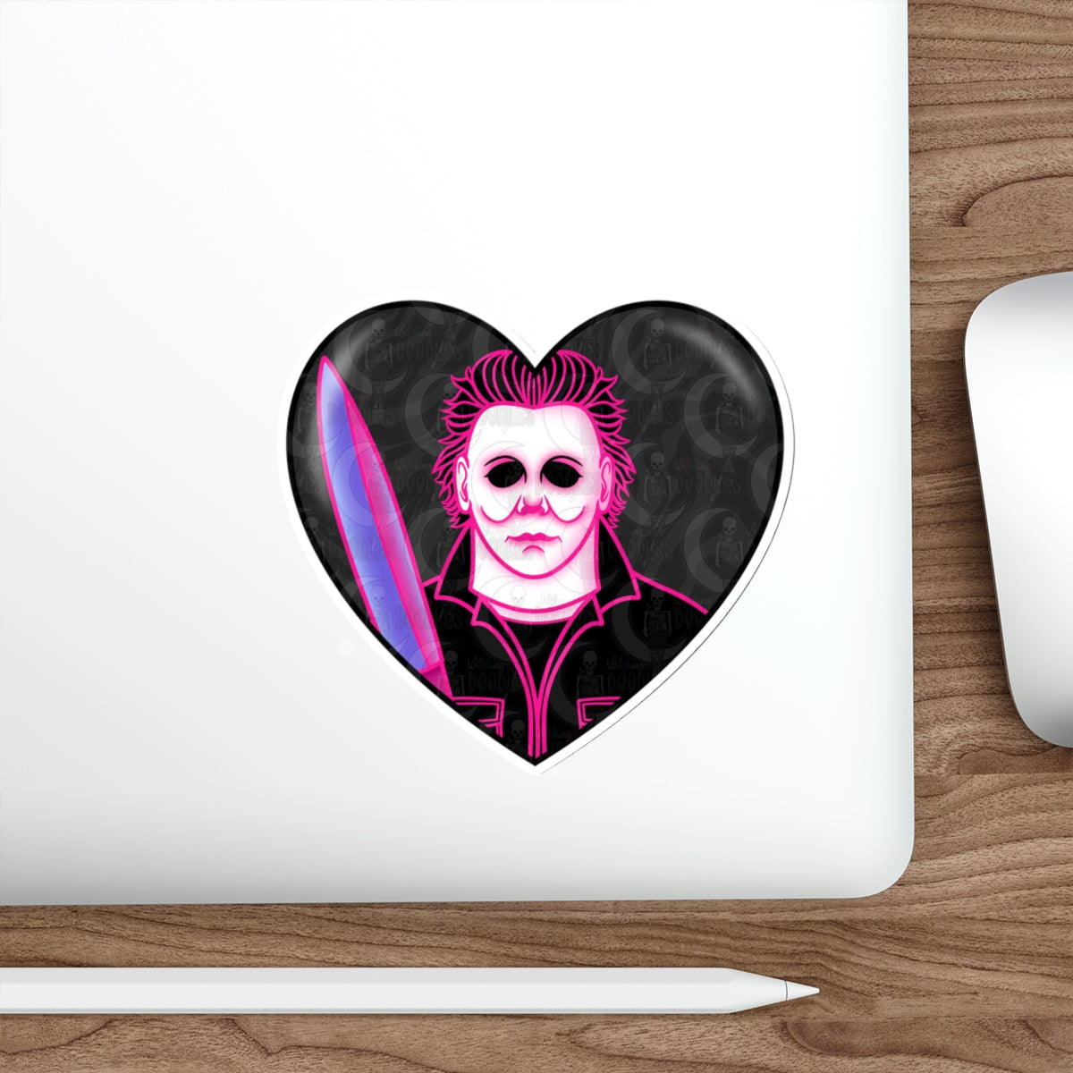 Michael Myers Heart Die-Cut Sticker