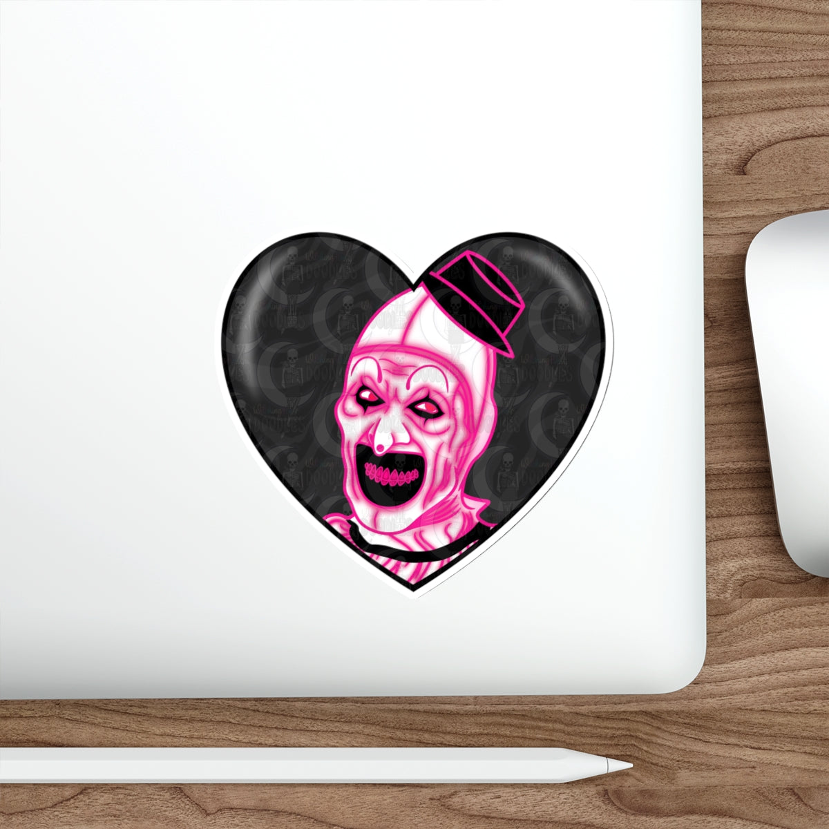 Terrifier Heart Die-Cut Sticker