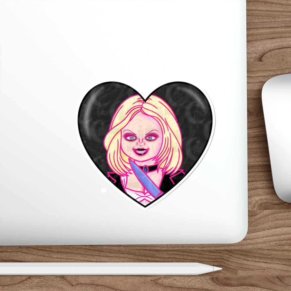 Bride of Chucky Heart Die-Cut Sticker