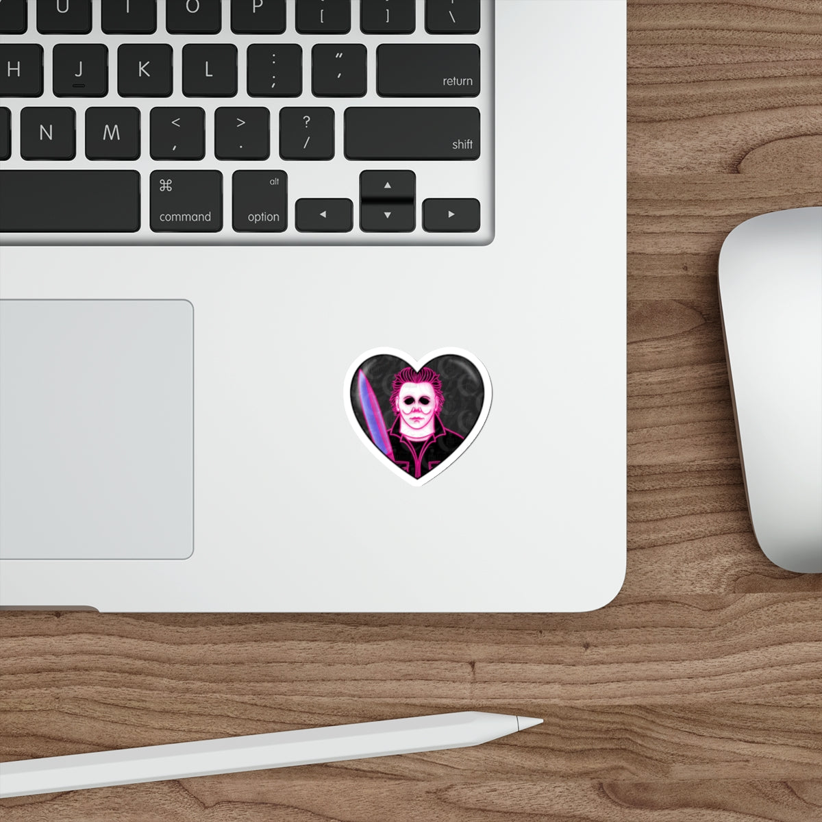 Michael Myers Heart Die-Cut Sticker