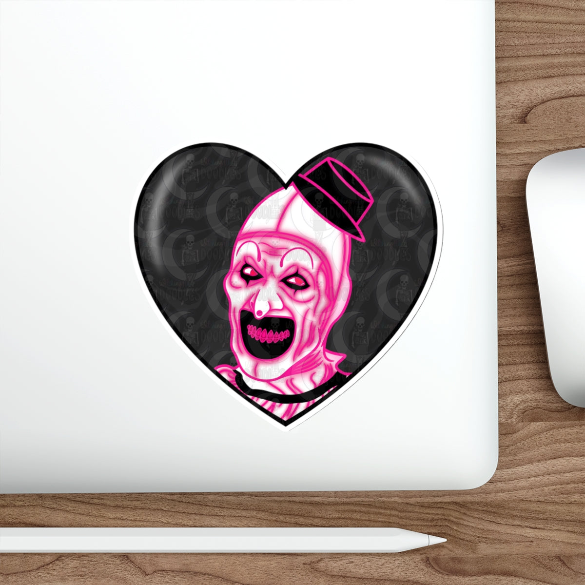 Terrifier Heart Die-Cut Sticker