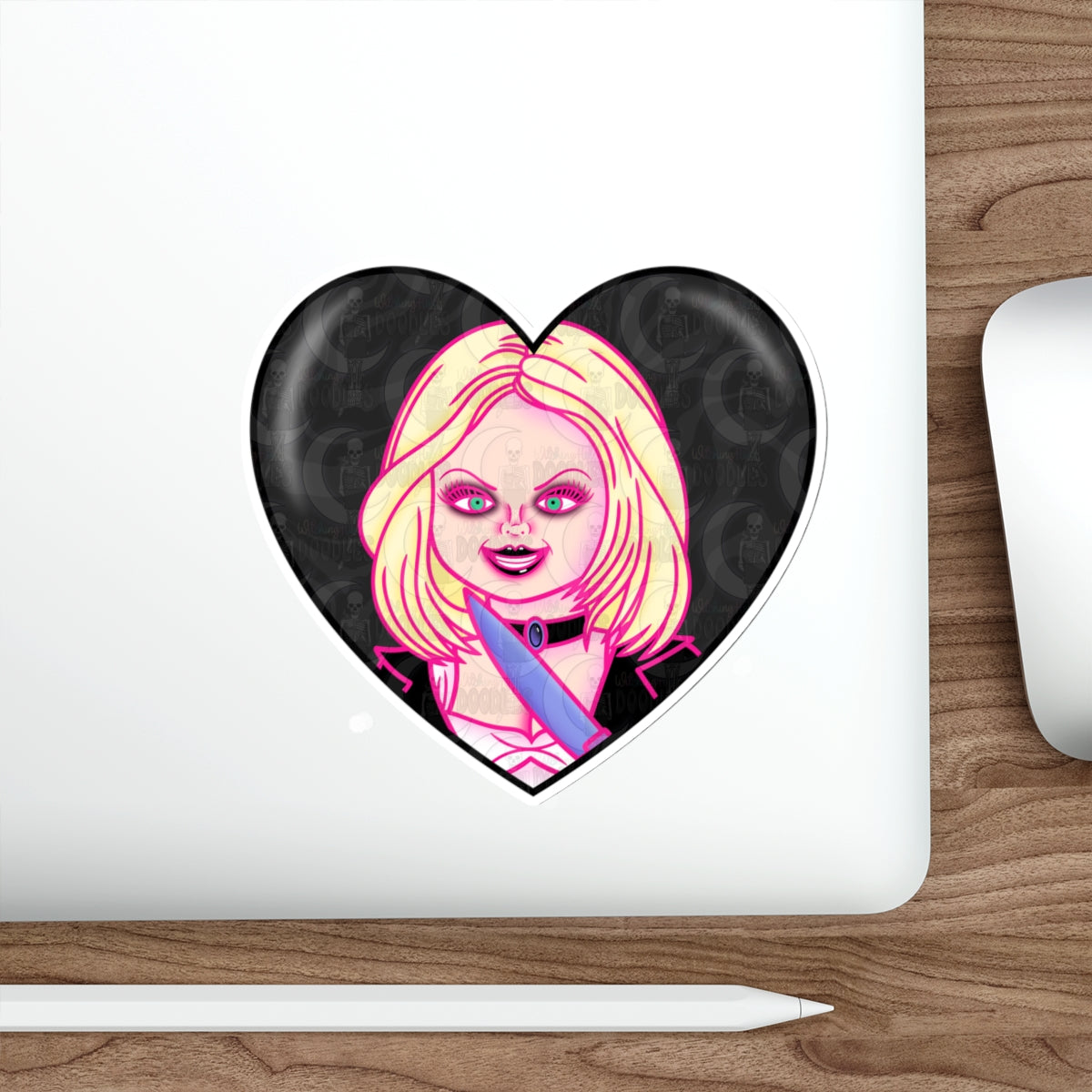 Bride of Chucky Heart Die-Cut Sticker