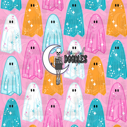 Pink Ghosties (Seamless)