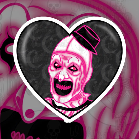 Terrifier Heart Die-Cut Sticker