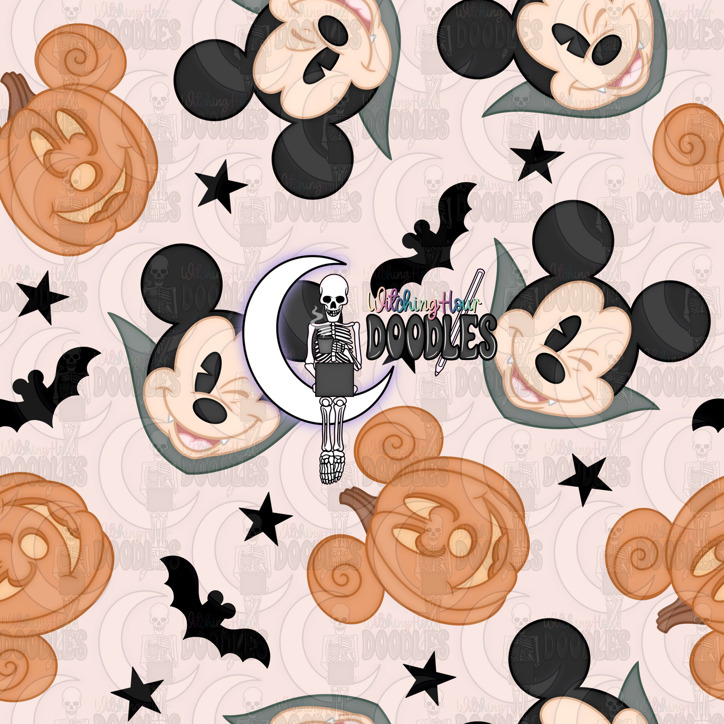 Mr. Mouse Halloween Cream (Seamless)