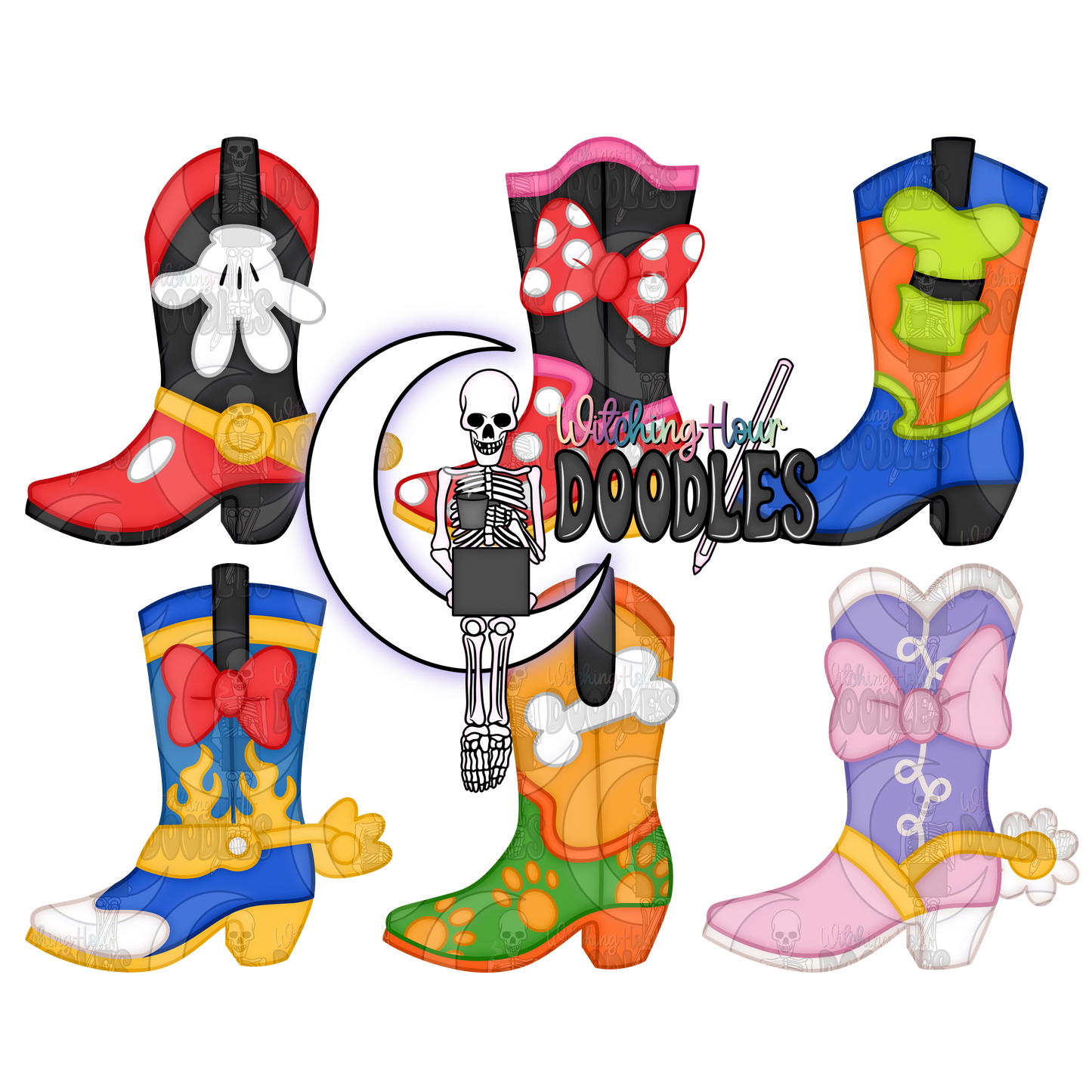 Cowboy Mouse & Friends (PNG)