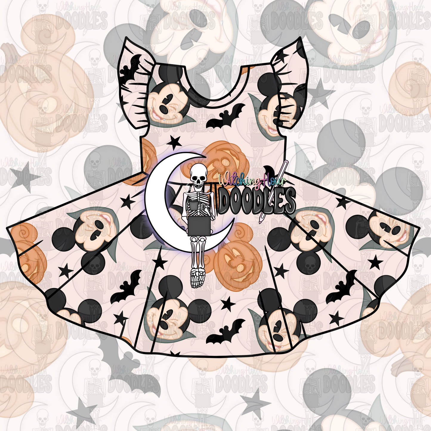 Mr. Mouse Halloween Cream (Seamless)