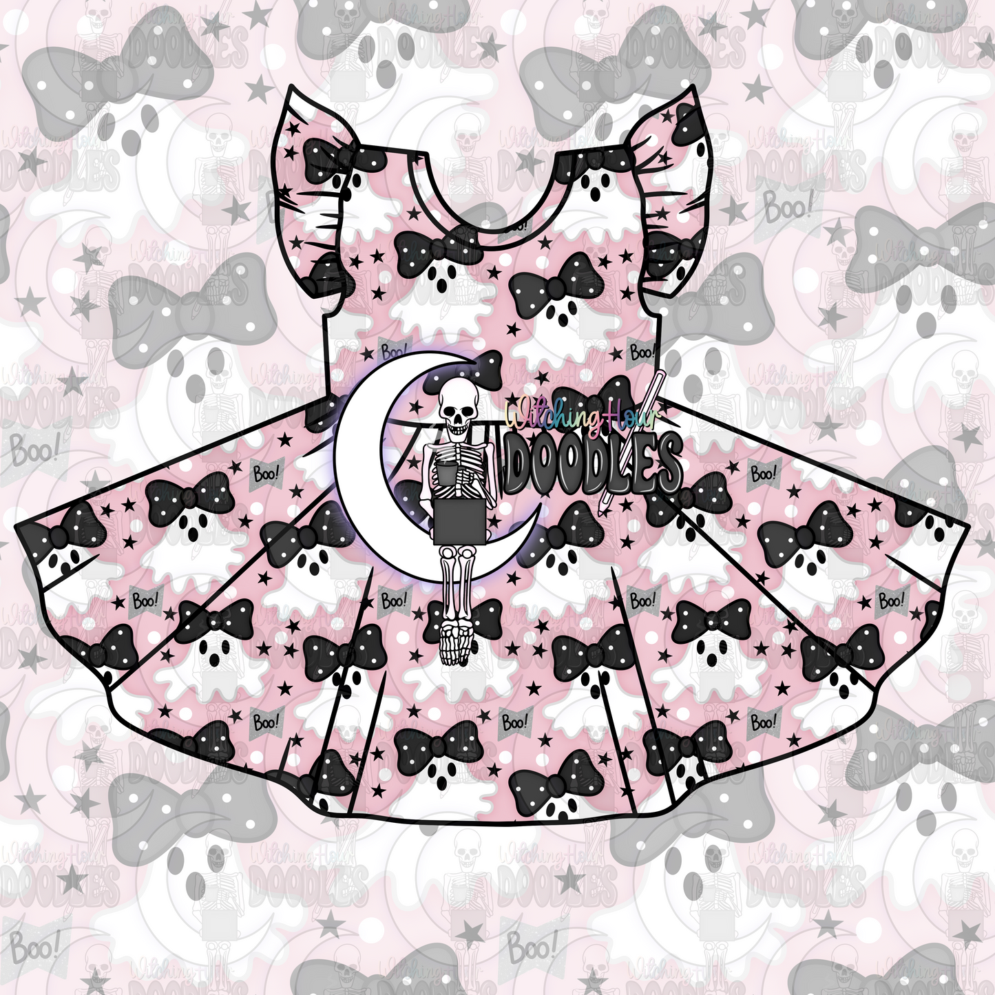 Pink Coquette Ghosts (Seamless)