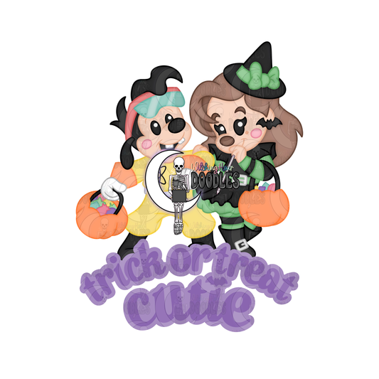 Trick or Treat Cuties - Max & Roxanne Purple (PNG)