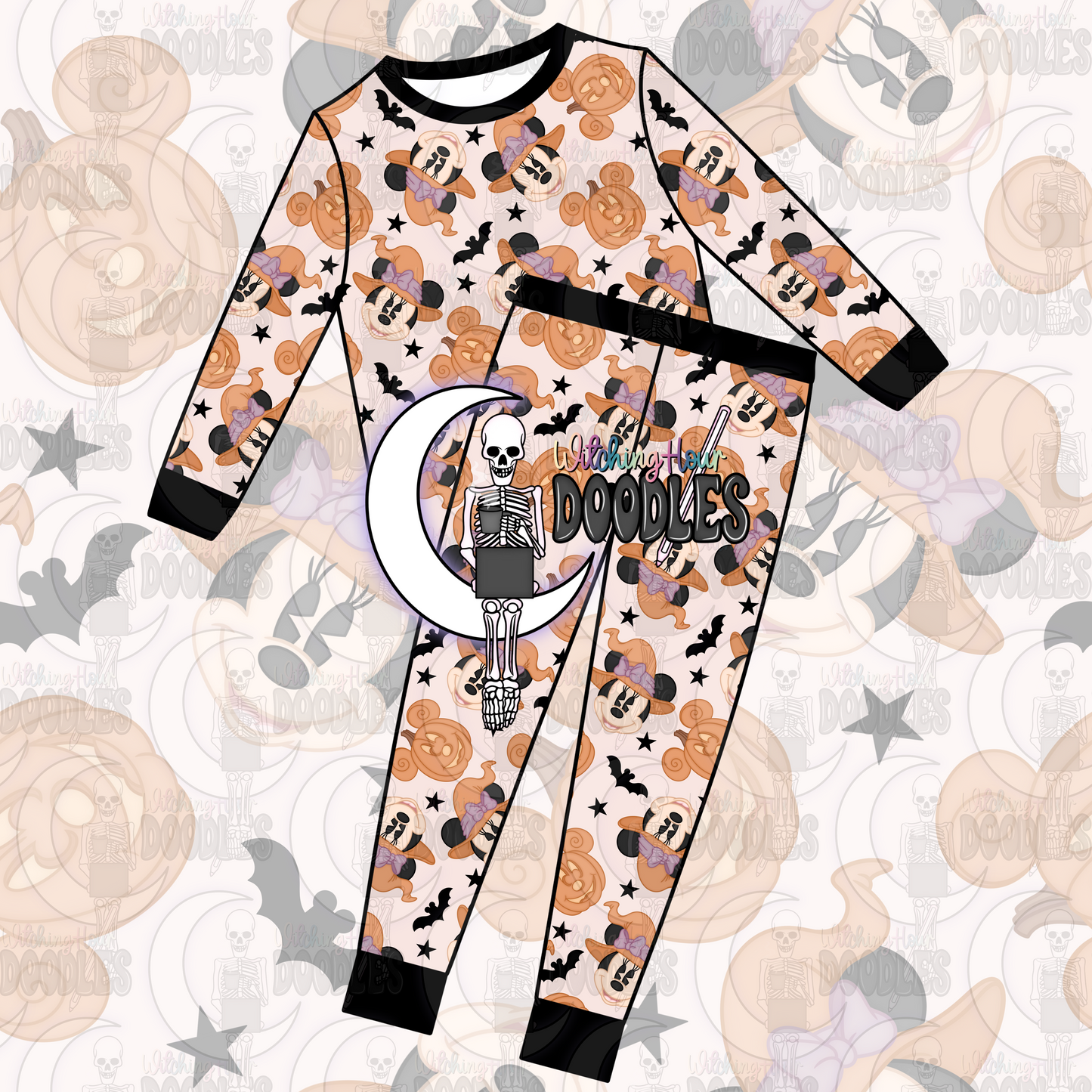 Mrs. Mouse Halloween Cream (Seamless)