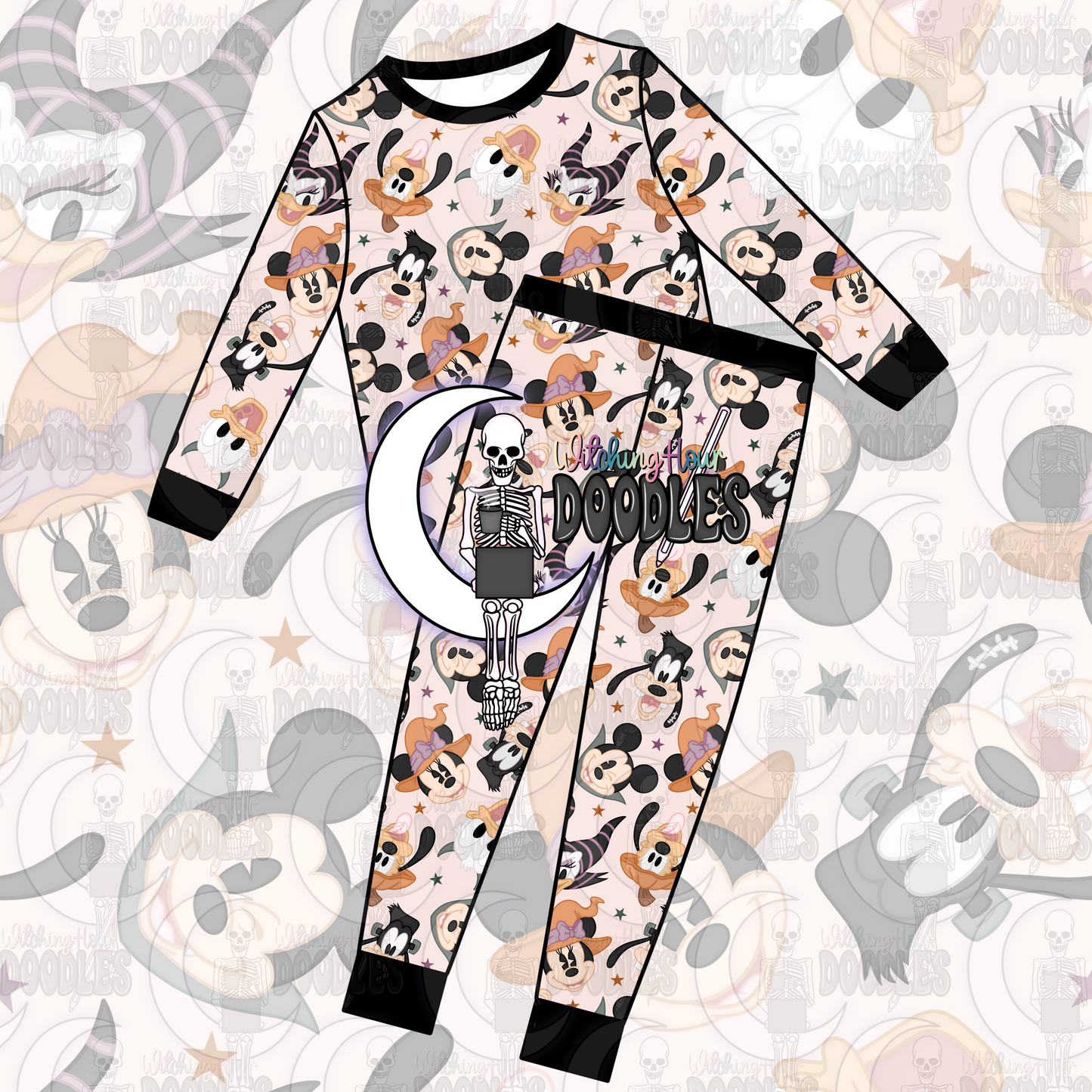 Mouse & Friends Halloween Cream (Seamless)