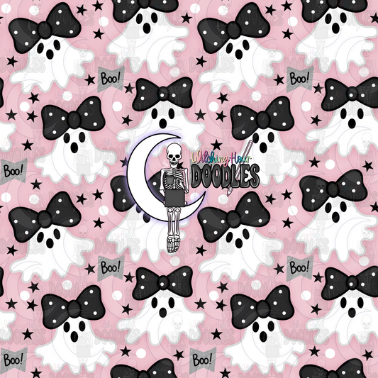 Pink Coquette Ghosts (Seamless)