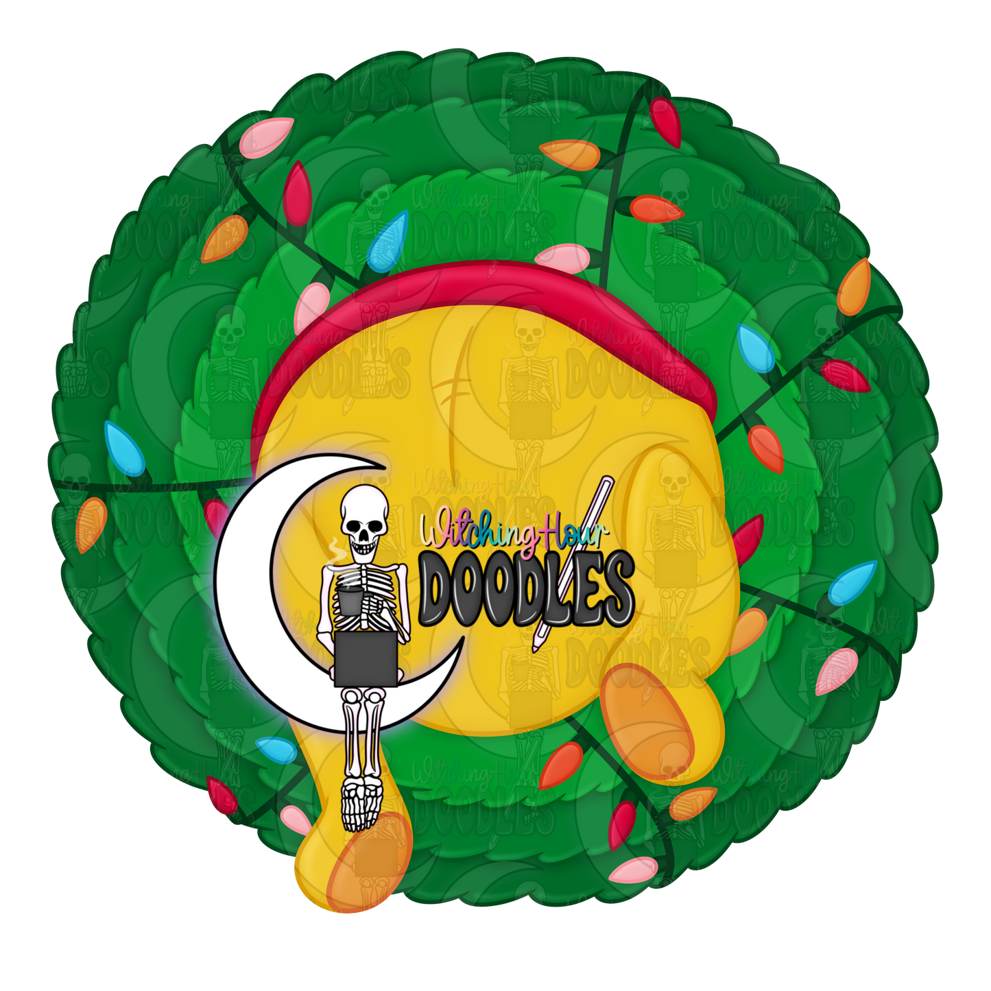 Winnie Christmas Wreath (2 PNGs)