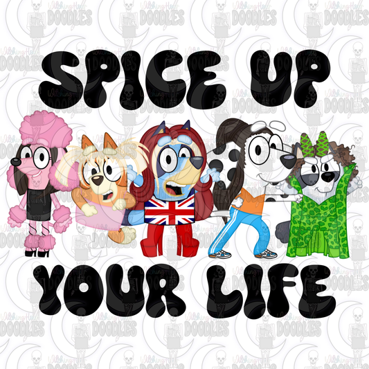 Spice Up Your Life Dog - PNG