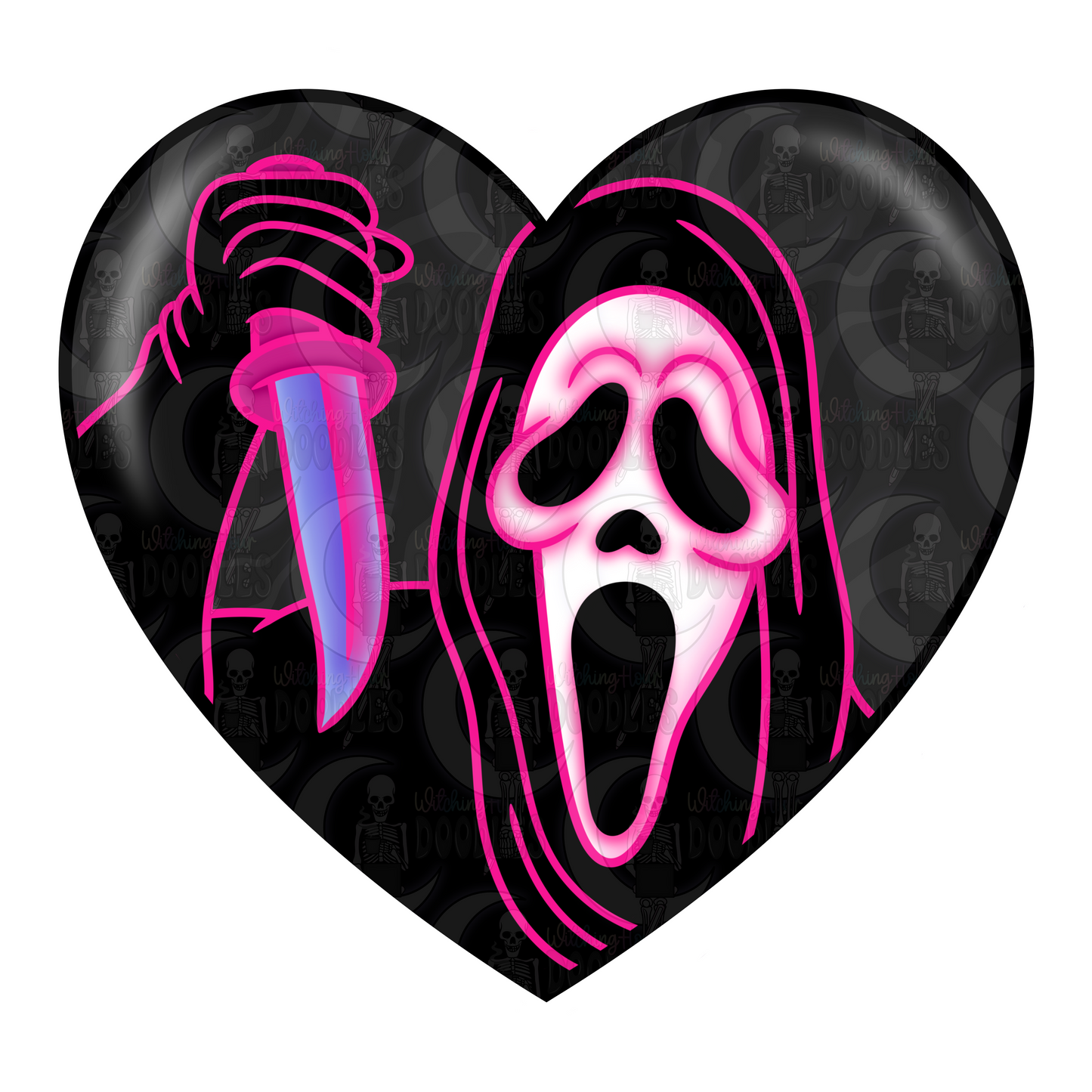 Ghostface Heart (PNG)