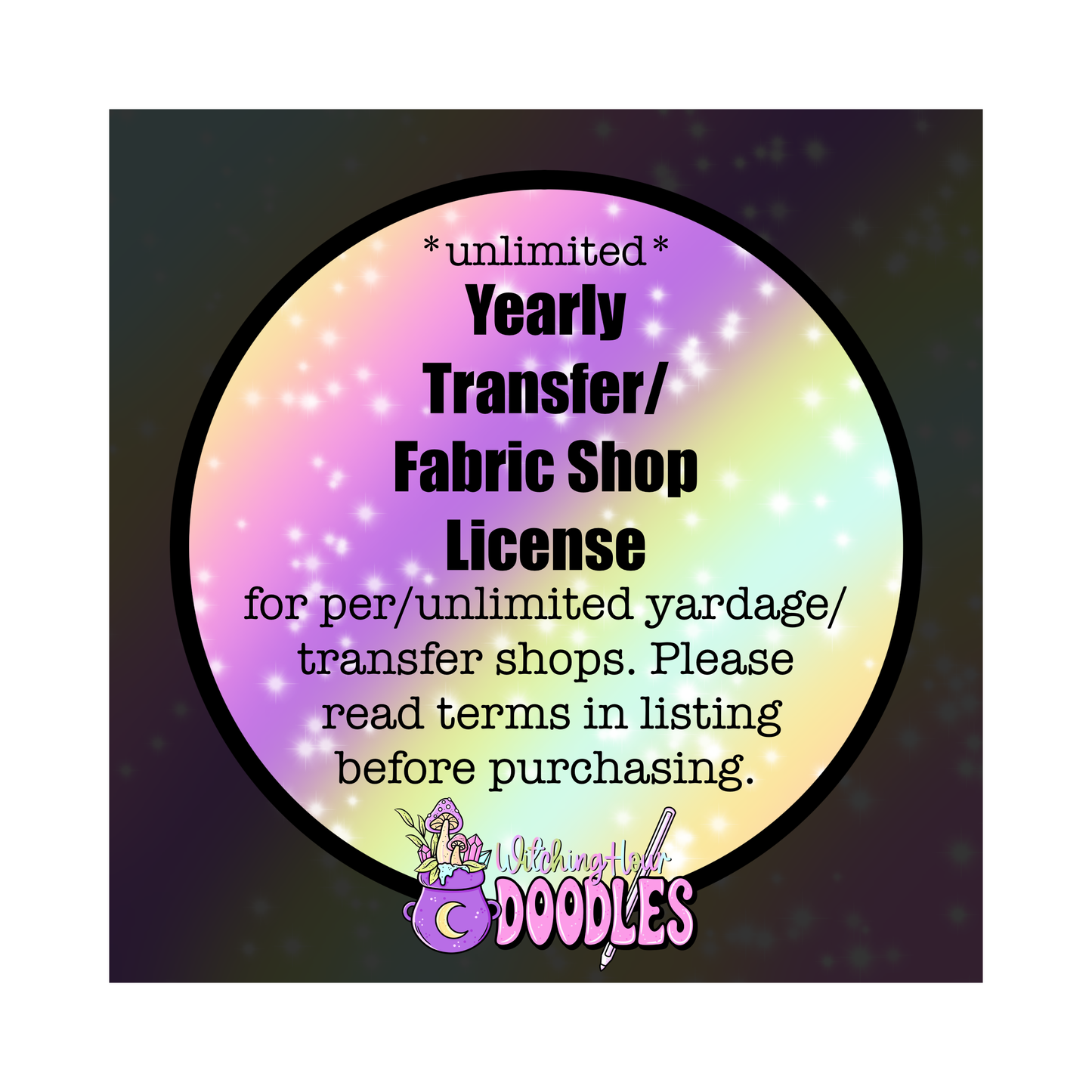 Yearly Commercial License for Fabric/Craft Supply/Transfer Shops - Unlimited Files