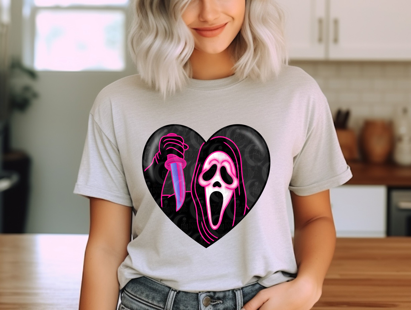 Ghostface Heart Shirt (Unisex)