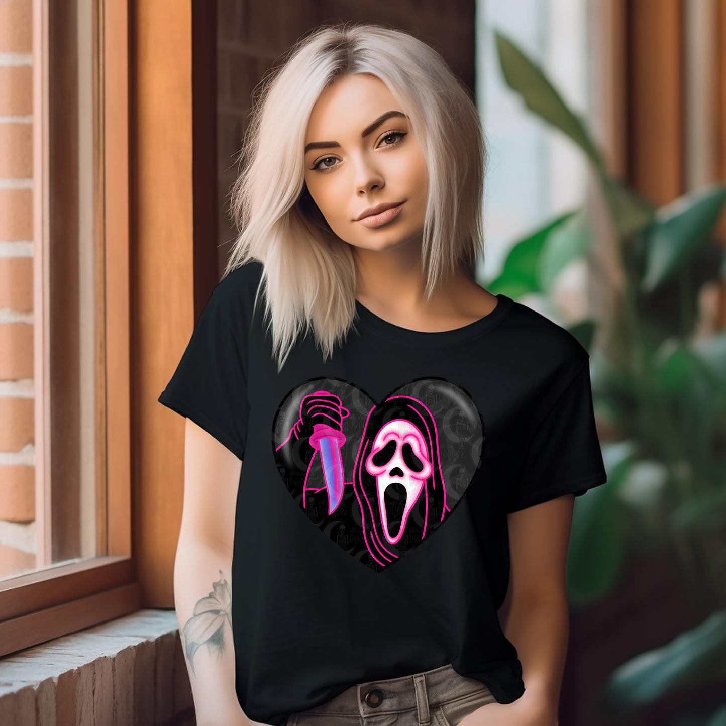 Ghostface Heart Shirt (Unisex)