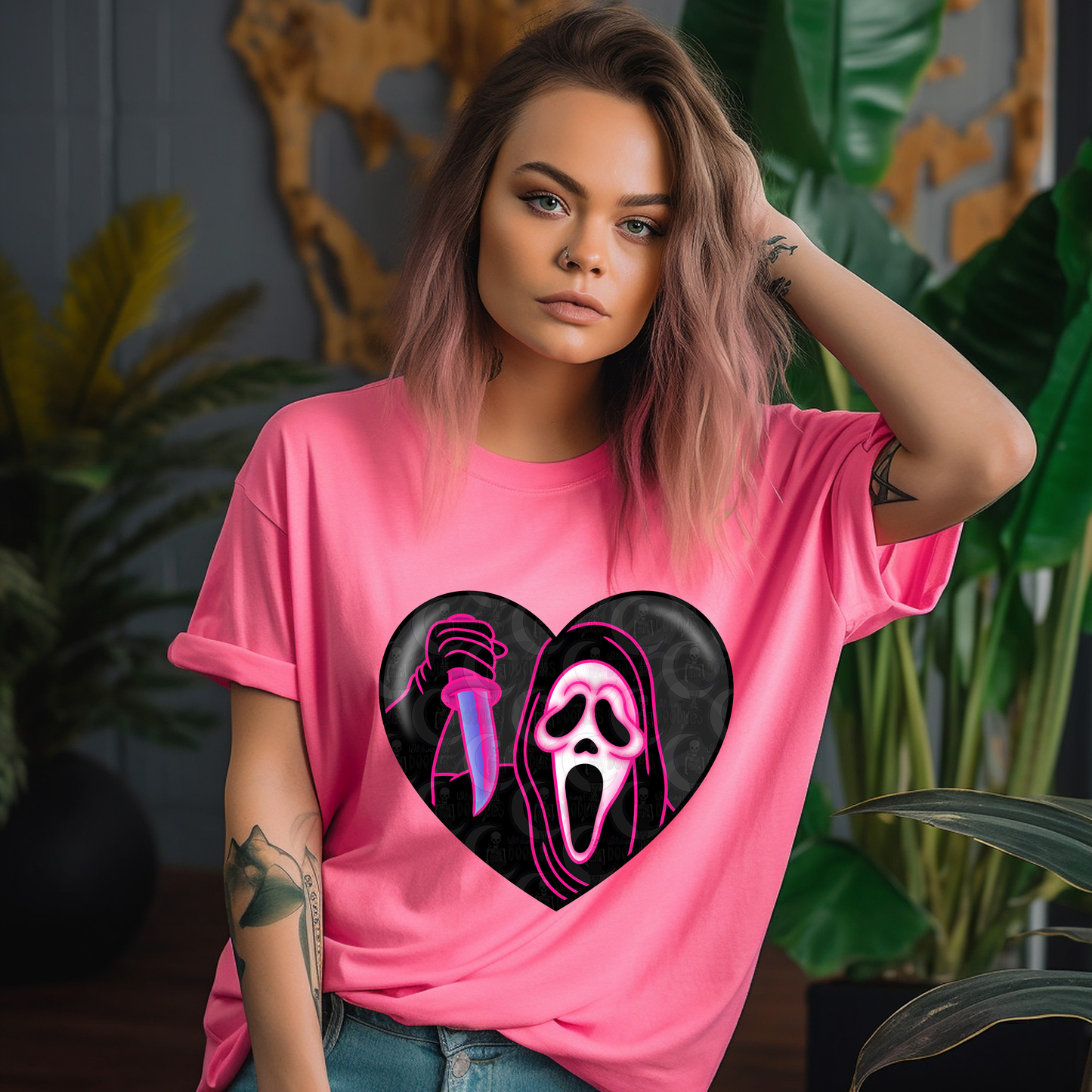 Ghostface Heart Shirt (Unisex)