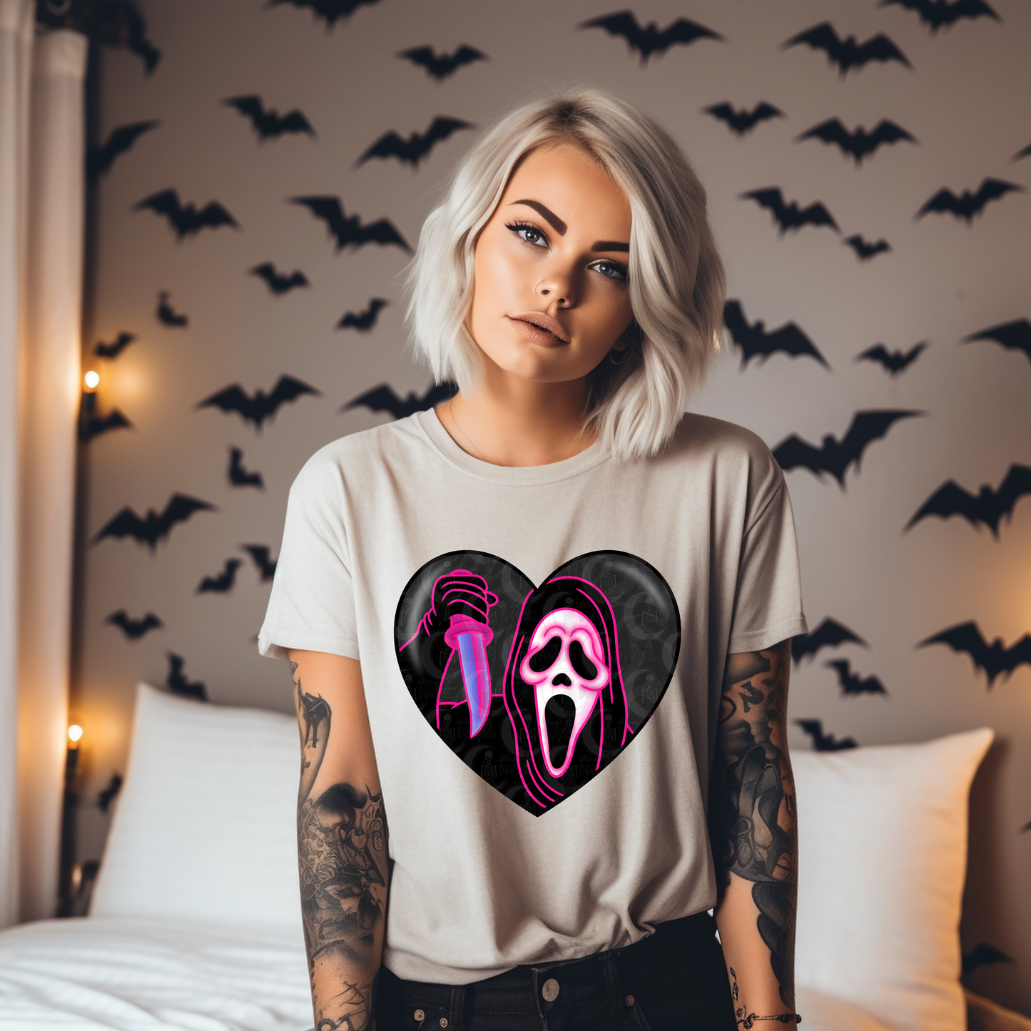 Ghostface Heart Shirt (Unisex)