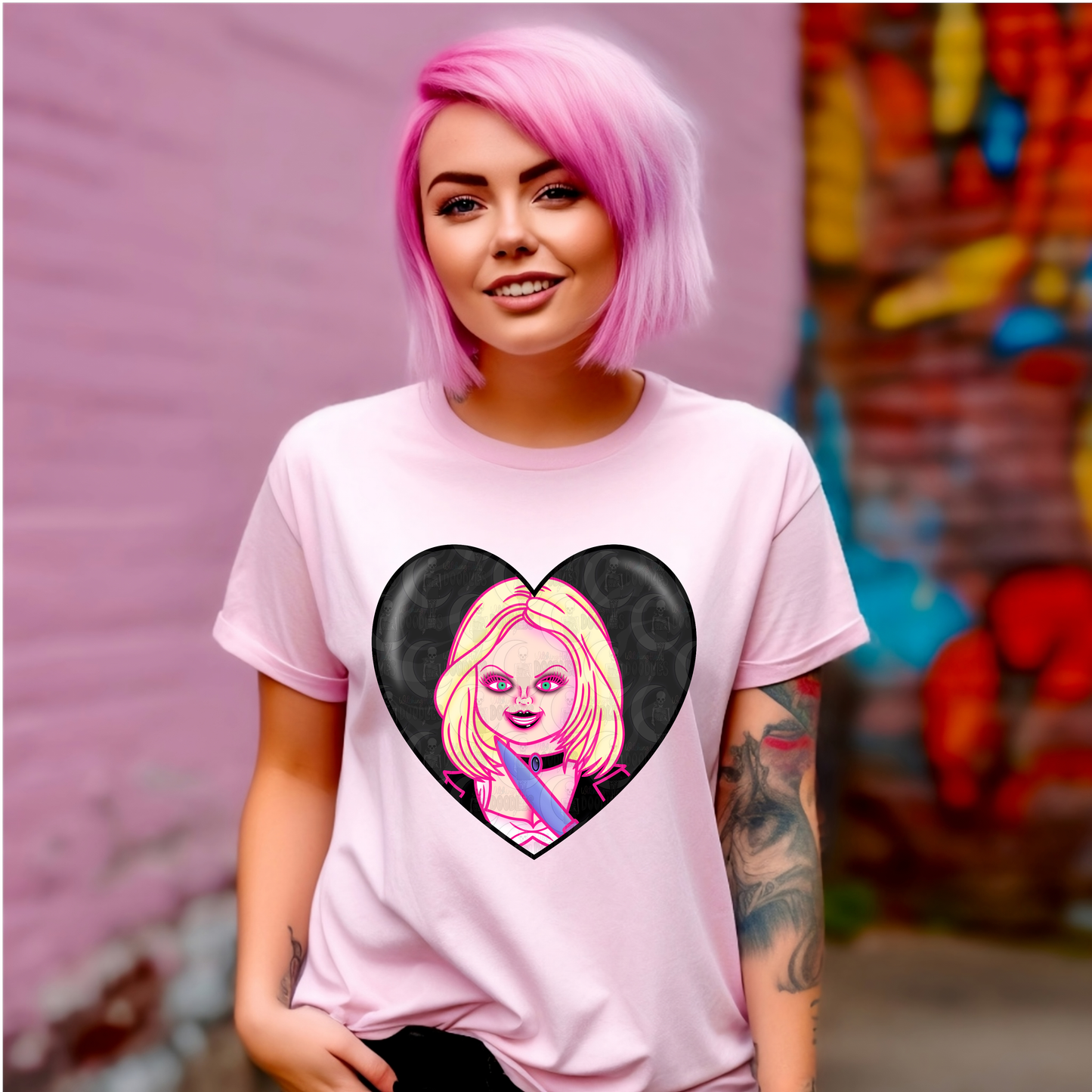 Bride of Chucky Heart Shirt (Unisex)