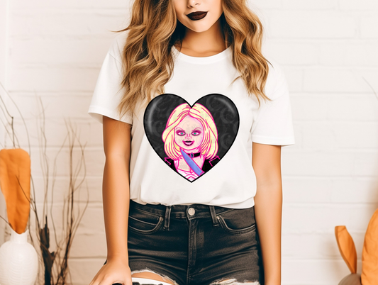 Bride of Chucky Heart Shirt (Unisex)