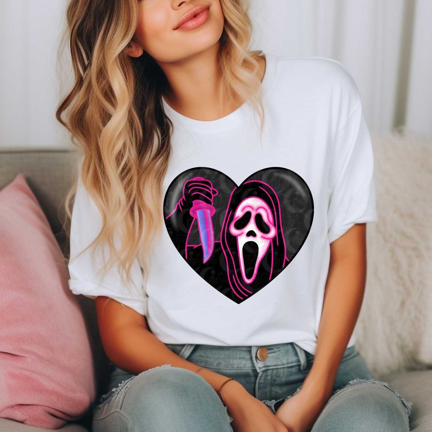 Ghostface Heart Shirt (Unisex)